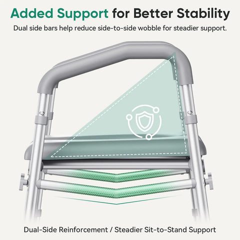 Raised Toilet Seat With Grippy Handrails Adjustable Height And Width Rock Solid Build Zero Wobble Setup Holds Big Time 500 Lbs Senior Bathroom Safety Essential