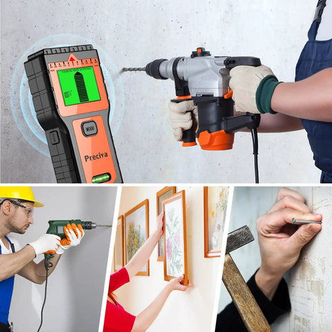 Slick Multi Function Wall Scanner Locates Deep Studs Solid Wood Concealed Wiring And Live AC Cables Using Six Precise Depth Levels Combined With Hella Responsive Tracking For No Sweat Home Fixes