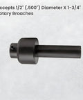 Rotary Broach Tool Holder 3/4 Inch Shank For 1/2 Inch Broaches side view showing construction and dimensions