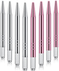 10 Pcs Manual Microblading Pens Aluminum Eyebrow Tools Set For Salon Use Pro Grade Lightweight Handheld Microblade Pens In Silver And Pink Durable Grip For Precise Shaping And Fine Detailing, silver and pink