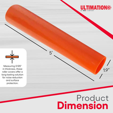 Urethane Conveyor Roller Covers For Heavy Duty Gravity Rollers With Wear Resistant Anti Scratch Quiet Operation 1.9 Inch Diameter