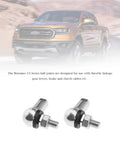 Heavy Duty 4Pcs Angle Linkage Ball Joint Kit With Spring Clip Dust Seal For CS DIN 71802 Gear Linkage Replacements M6 RH Fits Gas Spring Hinged Doors Cabinets Canopies Tatami Beds And More, two M6 RH steel joints