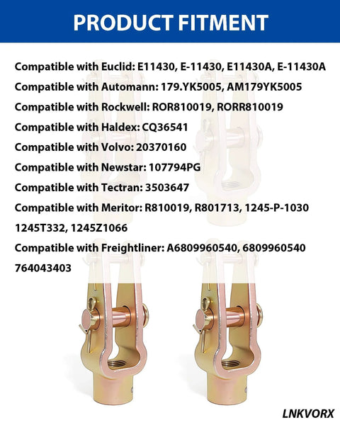 Four Pack Slack Adjuster Clevis Double Pin Kit With Straight Pins For Heavy Duty Air Brake Linkage Installed View