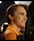 Person wearing adjustable ear plugs with three noise reduction modes; focus on Quiet, Engage, Experience for all-day comfort.