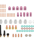 Pro Grade TIG Welding Torch Kit with alumina nozzle collets and stubby gas lens fittings fit for WP17 WP18 WP26 arc stabilizer