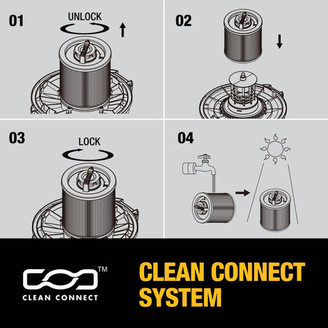 Installation steps for DXVC6914 HEPA Cartridge Filter For 6 To 16 Gallon Wet And Dry Shop Vac Replacement Universal Fit