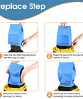 Six Pack Wet Dry Filter Bags For Stinger 2.5-5 Gallon Shop Vac With Three Retaining Bands installation steps
