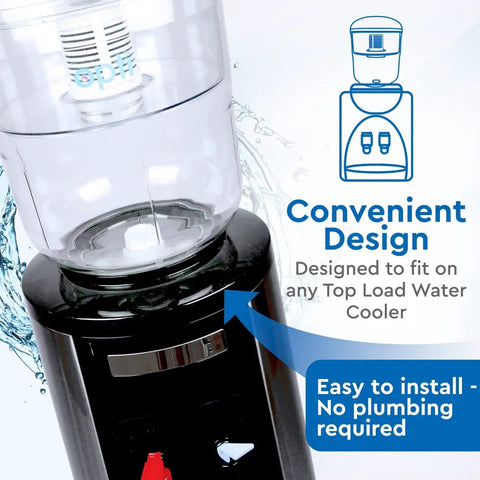Three Gallon Alkaline Water Jug Filter For Top Load Dispensers Delish Hydration on top-load cooler, convenient design