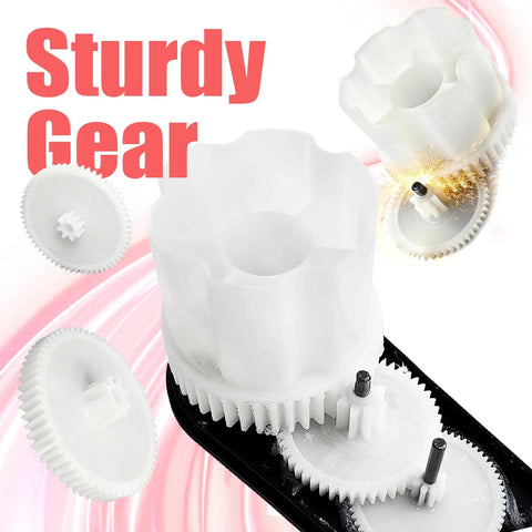 W3 BC 12V 16000RPM Mini DC Motor Gearbox, gears highlighted for kids ride-on cars repair
