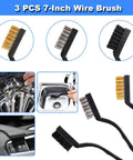17 Piece All In One Car Interior Detailing Kit With Portable Handheld Vacuum Interior Cleaning Brushes Windshield Cleaner Dust Gel Towel Dash Duster And More. 3 wire brushes