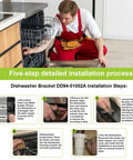 Knockout Samsung Dishwasher Mounting Bracket Kit Replaces Dd94 01002a installation guide with step by step instructions and visuals.