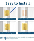 Installation guide for Three Pack Brushed Gold Exterior Door Hinges Four Inch With Five Eighth Inch Radius And Square Corners