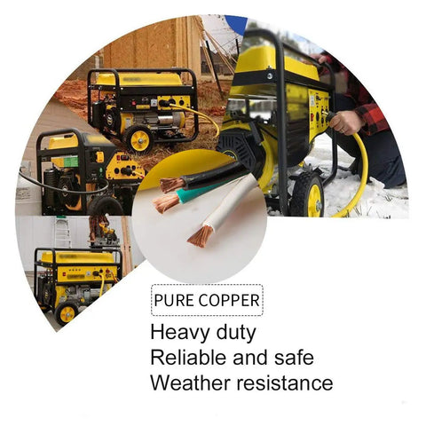 Heavy Duty 25 Ft Generator Extension Cord With Locking NEMA L5-30P And Three 5-15R Receptacles, power usage in various settings