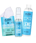 Nano Magic Eyeglass Lens Cleaning Spray 7oz Value Pack with 1oz spray, 6oz refill, and microfiber cloth for glasses and screens.