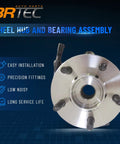 Front view of Front Wheel Hub And Bearing Assembly For Ford Explorer Ranger Mazda B3000 B4000 Mercury Mountaineer 5 Lug 4WD With ABS OE Style 515003