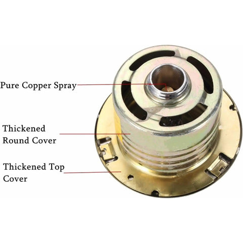 Top Shelf Concealed Pendent Fire Sprinkler Head DN15 With 155 Degree Glass Bulb Automatic Heat Activation For Ceilings features copper spray and thickened covers.