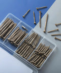 Badass Heavy Duty Deck Screws Assortment Kit 96 Piece Exterior Wood Fasteners With Rust Resistant Epoxy Coating in storage box.