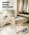 21 Inch Undermount Drawer Slides Set With Soft Close Full Extension 6 Pair Heavy Duty Bottom Mount Cabinet Sliders open drawer