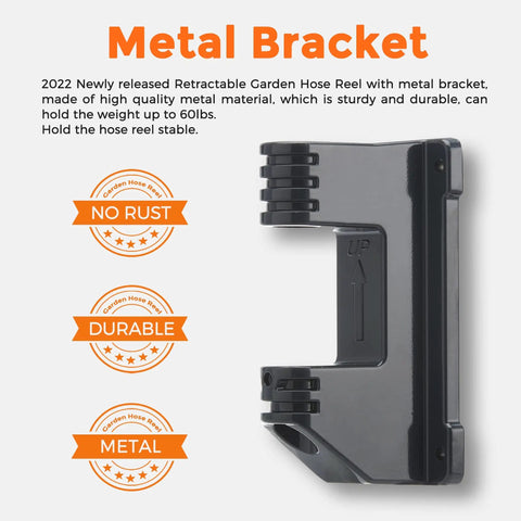Upgrade Your Setup With This Built Tough Swivel Bracket Offering Smooth 180 Rotation For Giraffe Tools Hose Reel Aw25 And Aw30 Models Runs Like A Dream. Metal bracket supports up to 60 lbs, providing durable stability.