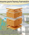 Metal Queen Excluder Set For 8 Frame Beehives, 3 Pack Beekeeping Equipment shown in a wooden hive setup