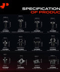 Specifications of 220 Piece Retainer Clip Kit Fastener Replacement Set For Hyundai Venue showing sizes and types of clips and screws.