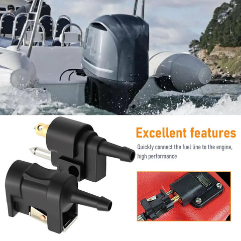 1/4 Inches 6mm Barb Female Fuel Line Quick Connector And 1/4 Inches 6mm Barb Male Fuel Line Connector Replacement For Yamaha Outboard Motor Durable Brass And Aluminum Fittings For Secure Leak Free Quick Connection And Easy Installation