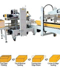 Workhorse High Speed Automatic Case Sealer With Box Sealer Tape Dispenser Heavy Duty Carton Sealing Machine For Warehouse And Shipping Fully Automatic Packaging System Customizable Sealing Solution on conveyor