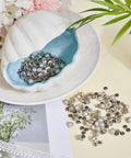 Hella Sturdy 100 Piece Brass Dome Studs Kit Featuring Easy Install Nailhead Screw Back Design, silver dome studs in a clam shell.