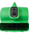 Badass Medium Air Mover And Pro Carpet Dryer Featuring Built In Timer With Outlet Sockets For Rapid Flood Cleanup And Crawl Space Moisture Removal Real Deal Utility Floor Blower front view with control knobs.