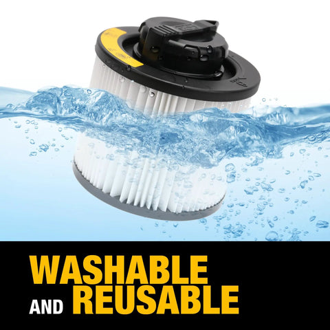 Cartridge Vacuum Filter Replacement For 4 To 5 Gallon Shop Vac Fits Most DXV Series DXV04T DXV05P DXV05S DXV08S DXV06G Durable