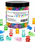 Totally Awesome Math Counting Bears And Bunnies Educational Counter Toy Set Features Two Hundred Forty Durable Plastic Animal Figures in vibrant colors.