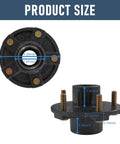Trailer Idler Hub Kit Set Of 2 For 3500 Lb Axles, 5 On 5 Inch Bolt Pattern, product size dimensions and measurements
