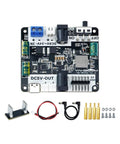Top Shelf PD Power Expansion Board For Raspberry Pi 5 compatible with Jetson, showing connectors and accessories.