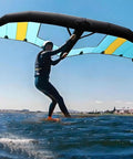 Person using Inflatable Surf Wing With Pump For Paddle Board And Hydrofoil, Portable Windsurfing Wing For Outdoor Water Fun