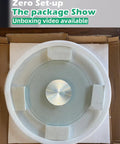 26.7 Inch Tempered Glass Lazy Susan For Tabletop Heavy Duty Rotating Serving Tray Spinning Food Server Unboxed in Package