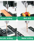 Slick Mini Bench Drill Press Featuring 4000 Rpm Precision Benchtop Drilling Machine With B10 Chuck for wood, acrylic, and metal drilling.