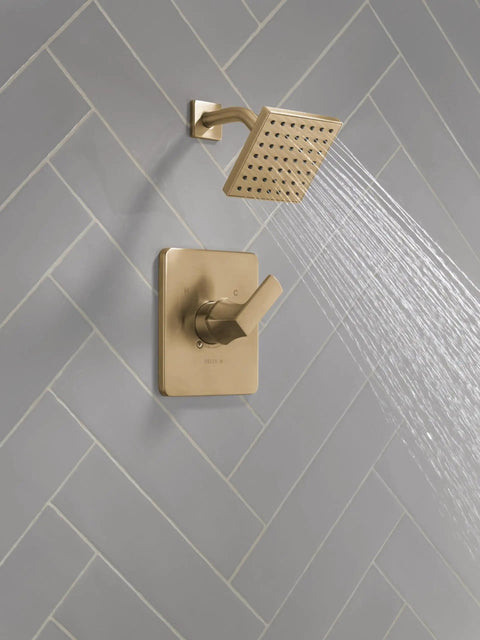 Rich Champagne Bronze Shower Head And Handle Set With Rock Solid Brushed Finish Valve Trim Kit Delivering Top Shelf Full Body Spray And Intense Water Pressure For A Super Fresh Bathroom Upgrade Rough In Not Included
