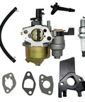 Carburetor and Insulator Kit for Honda GX200 GX160 GX120 5.5 HP 6.5 HP 196cc 200cc Predator 212cc 224cc Engines with gaskets and spark plug