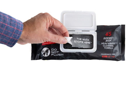 Heavy Duty Cleaning Wipes For Paint Prep And Degreasing, Flat Pack Travel Size Towels For Hands And Tools, Eco Friendly And Unscented