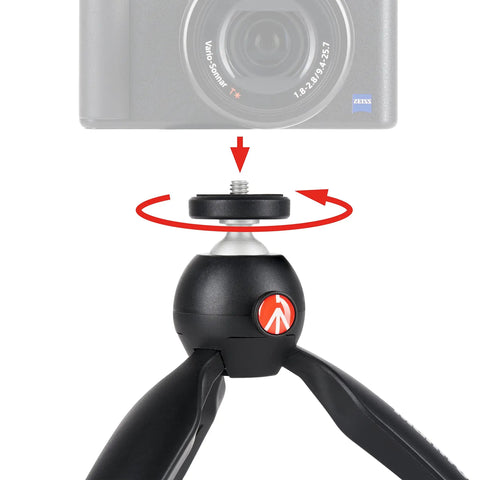 PIXI Mini Tripod With Handgrip For Compact System Cameras, DSLRs And Mirrorless, Video Grip Stabilizer 1/4 inch screw