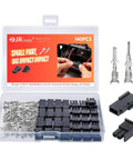 Micro-Fit 3.0 2 Pin Connector Kit Dual Row 2 Circuits Receptacle Housing Plug 3.0mm Pitch For 20-24 AWG Wires Molex Compatible ST6514