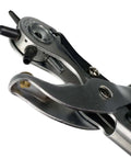 Beefy Revolving Punch Pliers Set With Six Hole Sizes for leather and rubber crafting close-up view