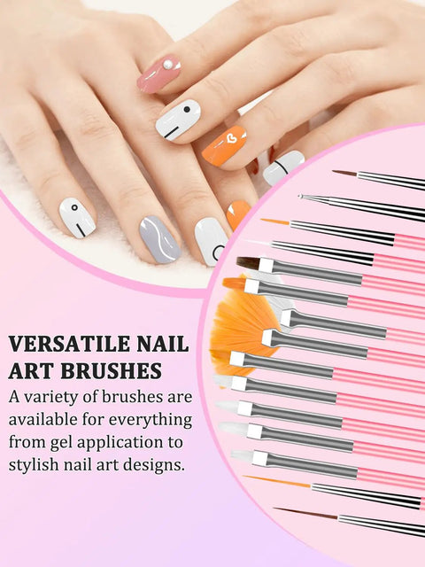 Magnetic Nail Stand Kit With Nano Tape Pro Nail Art Brushes Dotting And Sculpting Tools Resin Nail Palette detail view