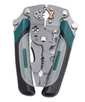 Solid Real Deal 16 In 1 Foldable Wire Stripper And Multifunctional Pliers With Razor Sharp Cable Crimpers and Heavy Duty Cutting Blades.