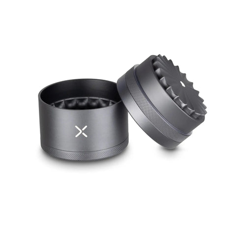 Premium Aluminum Toothless Grinder 2.5 Inch 4 Piece With Extra Storage Magnetic Lid Manual Herb Grinder Matte Gunmetal Gray Built For Effortless Grinding And Your Everyday Kitchen Hustle product view