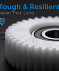 Close-up view of Durable Nylon Gear Clutch 36 Tooth Motor Gear For Road Motors Replacement Part showing teeth detail