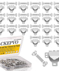 Go-To Heavy Duty Metal Hooks And Eyes Closure Set For Jeans, Denim, Trousers And Lingerie Repairs, 30 Silver Reinforced Fasteners visible