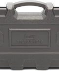Carrying case for 18 Piece Deep Metric Impact Socket Set for One Half Inch Drive, off corner loading, black oxide finish.