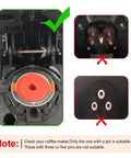 Two Pack Reusable K Cups For Keurig 1.0 And 2.0 with single pin compatibility check, not suitable for multi-pin brewers.