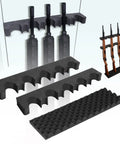 Two Pack Gun Rack For Safe Storage And Quick Access Rifle And Shotgun Holder In Cabinet Upright Rest With Foam Padding And Magnetic Strip Perfect For Stack On Safes And Home Gun Organization